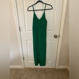 Freshman 1996. Green Knit Bodycon Dress. Size L.